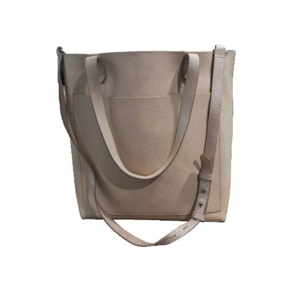 Madewell Transport Women's Handbag Tan Leather Double Handles Shoulder Tote Bag